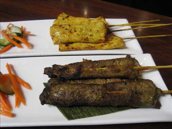 Chicken Or Beef  Satay